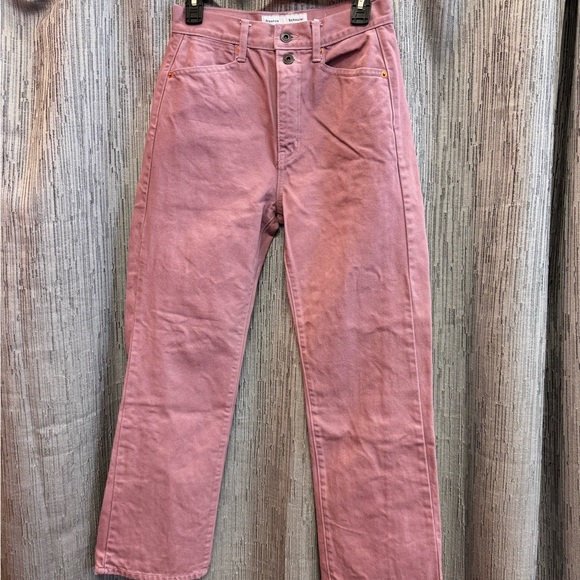 Proenza Schouler Pink Straight Leg Jeans